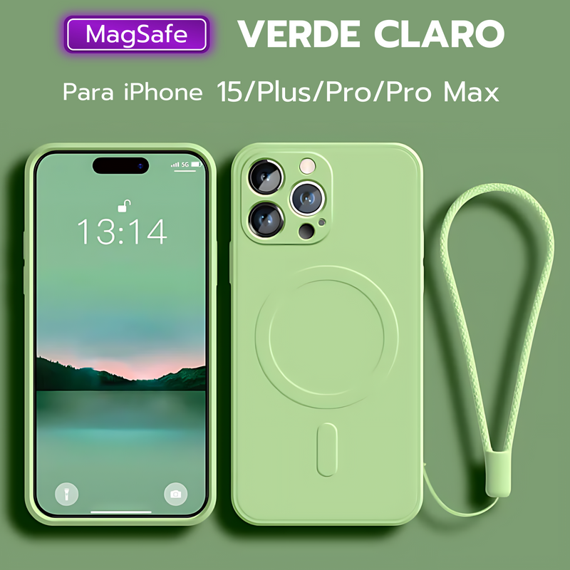 📱 🌟<strong>Capinha de Carregamento Sem Fio MagSafe de Luxo para iPhone </strong>