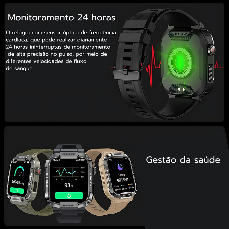 ⌚ <strong>MELANDA 1.85 Smartwatch Militar Outdoor</strong> 🏞️