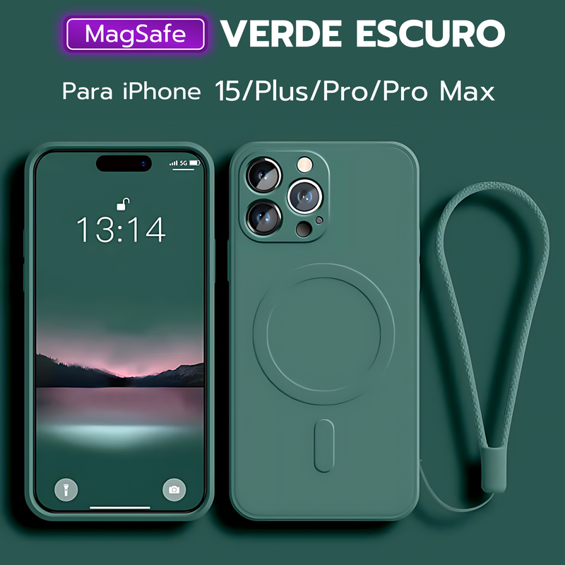 📱 <strong>Capinha de Carregamento Sem Fio MagSafe de Luxo para iPhone</strong>