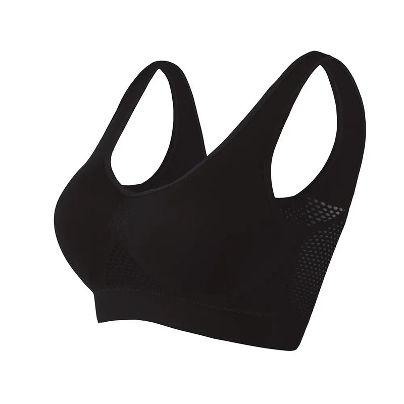 Hollow Out Women Yoga Sport Bra Breathable Fitness Running Vest Sleep Underwear Padded Crop Tops Underwear Gym Top Bras